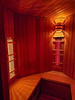 Professionele infrarood sauna hoekopstelling 3 pers, Sport en Fitness, Sauna, Ophalen, Zo goed als nieuw, Infrarood, Complete sauna