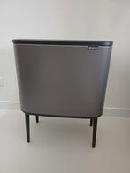 Brabantia prullenbak Bo Touch Bin, kleur platinum., 50 tot 75 cm, Ophalen of Verzenden, Zo goed als nieuw, Rvs
