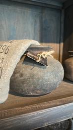 Unieke houten nepalese kruik vaas, Ophalen of Verzenden