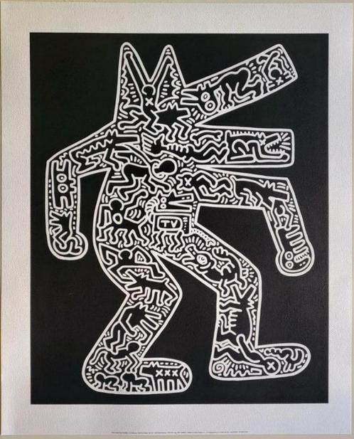 Keith Haring (1958-1990) - Dog, Antiek en Kunst, Kunst | Litho's en Zeefdrukken, Verzenden