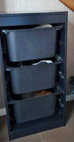 ikea trofast zwart, Huis en Inrichting, Kasten | Ladekasten, Ophalen, Minder dan 50 cm, Gebruikt, 3 of 4 laden