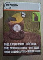 Benson vogel met sensor solar, Tuin en Terras, Tuinwanddecoratie, Ophalen, Nieuw