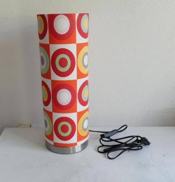 Tafellamp, oranje, jaren 70 beschikbaar voor biedingen