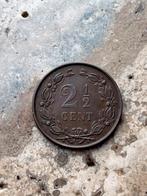 2 1/2 cent 1884 Willem III, zeer mooie kwaliteit, Ophalen of Verzenden, Koning Willem III, Losse munt