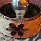Vintage zilver/emaille armband.
Breedte 33 mm, Ophalen of Verzenden, Zilver, Zilver