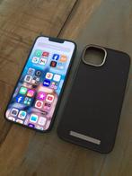 IPhone 14 midnight 128 gb met een barst op het scherm, Telecommunicatie, Mobiele telefoons | Apple iPhone, 128 GB, Zwart, Ophalen of Verzenden