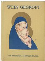 Zeldzaam kerkboekje:WEES GEGROET:Tek:JEANNE HEBBELYNCK-1935, Antiek en Kunst, Ophalen of Verzenden