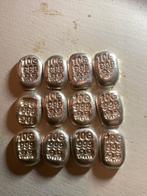 12 x 10 gram zilver baartjes 999, Ophalen of Verzenden, Zilver