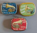 077) VERZAMELING GRAMMOFOONNAALDEN BLIKJES HEROLD- MARSCHALL, Ophalen of Verzenden, Gebruikt, Verpakking