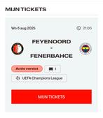Feyenoord - Fenerbache 1 Ticket, Eén persoon