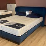 Pullman boxspring Charlotte - 180x210cm, Blauw, 180 cm, Stof, 210 cm