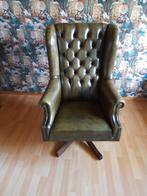 Chesterfield Bureaustoel Fauteuil, Ophalen, Chesterfield, Zo goed als nieuw, 75 tot 100 cm