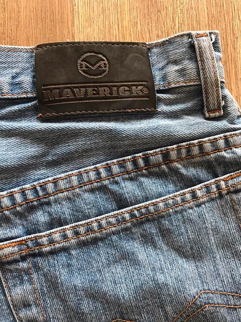 Vintage denim Korte broek Maverick original blauw W32, Kleding | Dames, Broeken en Pantalons, Zo goed als nieuw, Blauw, Kort, Ophalen of Verzenden
