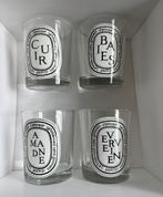 Diptyque lege glazen met doos. 4 stuks  Nier apart te koop, Huis en Inrichting, Verzenden, Overige materialen, Minder dan 25 cm