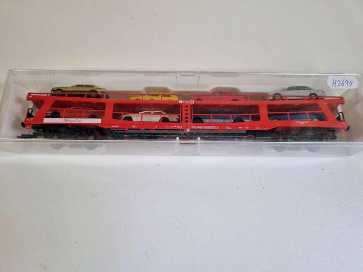 Fleischmann 5292K - Autotransportwagen van de DB, Hobby en Vrije tijd, Modeltreinen | H0, Zo goed als nieuw, Wagon, Gelijkstroom