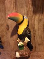 tuinbeeld toekan toecan solar lamp nieuw diverse kleuren zie, Ophalen of Verzenden, Nieuw, Overige materialen, Dierenbeeld