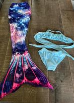 Zeemeerminstaart met flipper en bijpassende bikini, Zwem-accessoire, Meisje, Maat 128, Ophalen of Verzenden