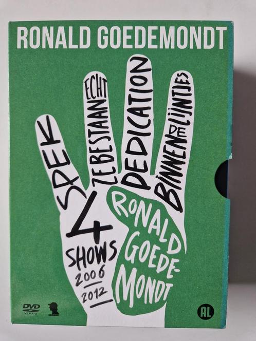 Ronald Goedemondt - 4 Shows DVD Boxset (plus gratis ....., Cd's en Dvd's, Dvd's | Cabaret en Sketches, Gebruikt, Stand-up of Theatershow