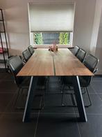 Montel eetkamertafel + stoelen Loods 5, Ophalen, 200 cm of meer, Zo goed als nieuw, Vijf personen of meer