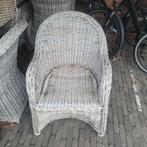 6x rotan tuinstoelen, Ophalen, Gebruikt, Rotan