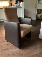 Eettafelstoelen, 4 stuks, Huis en Inrichting, Fauteuils, Ophalen, Minder dan 75 cm, Zo goed als nieuw, Stof