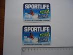 sticker Sportlife kauwgum ski bubblegum retro sport, Verzamelen, Sport, Verzenden