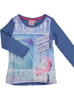 VINGINO blauw longsleeve shirt fotoprint 3D effect maat 176, Meisje, Ophalen of Verzenden, Zo goed als nieuw, Vingino
