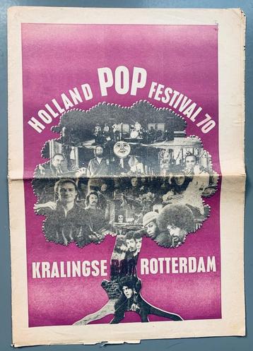 Pink Floyd 1970 Holland Pop Festival Programma Kralingen beschikbaar voor biedingen