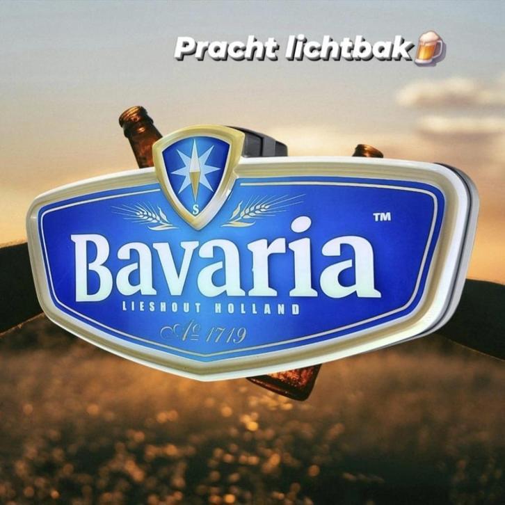 Grote dubbelzijdige lichtbak van Bavaria🍺, Verzamelen, Merken en Reclamevoorwerpen, Zo goed als nieuw, Lichtbak of (neon) lamp