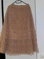 Lange rok met onderrok, maat 36, Bruin, Ophalen of Verzenden, Zo goed als nieuw, Maat 36 (S)