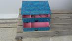 kastje of sieraden doosje met 2 lades /laatjes / beautycase, Minder dan 50 cm, Gebruikt, 1 of 2 laden, Ophalen of Verzenden