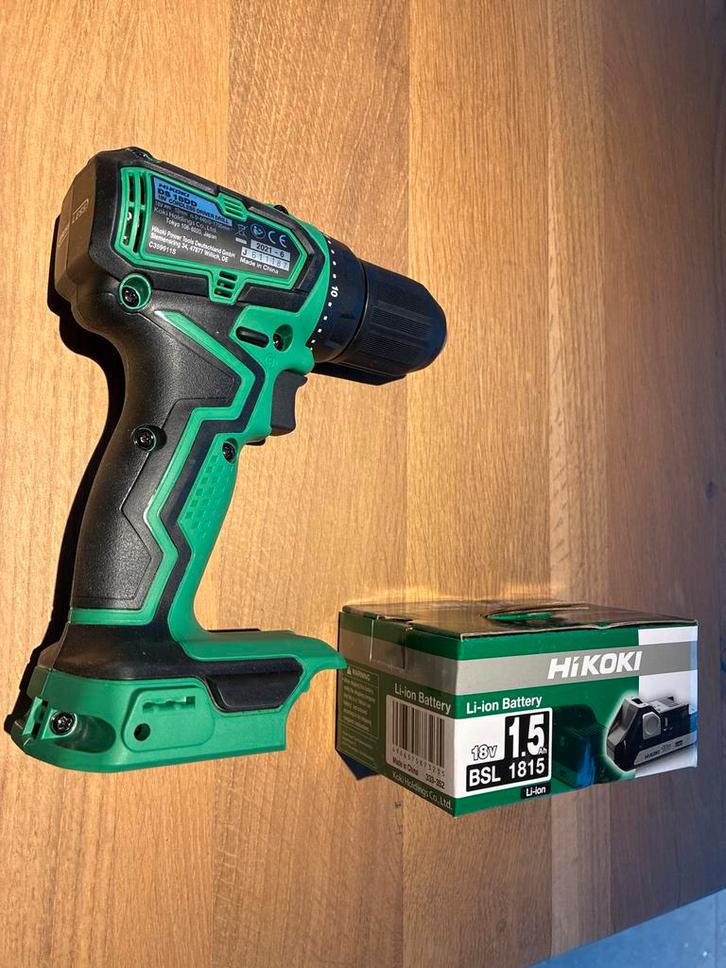 HiKOKI  Boor- en Schroefmachine   met accu, Doe-het-zelf en Verbouw, Gereedschap | Boormachines, Zo goed als nieuw, Boor- en Schroefmachine