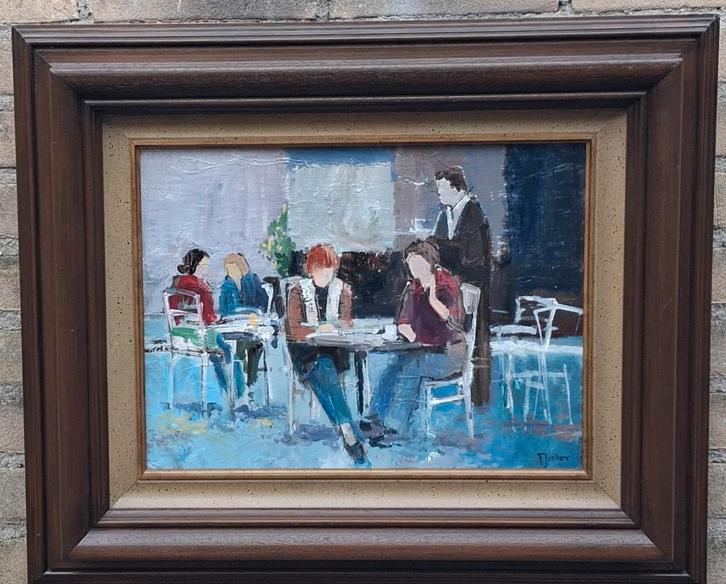 Rem de Boer (1942)>>>>G.Jonker~pseudoniem. (1942)., Antiek en Kunst, Kunst | Schilderijen | Klassiek, Ophalen