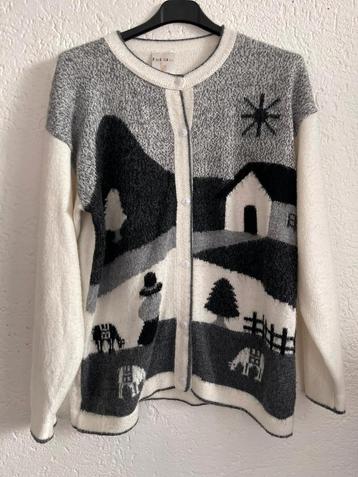 Alpaca vest tafereel maat 42/44  beschikbaar voor biedingen