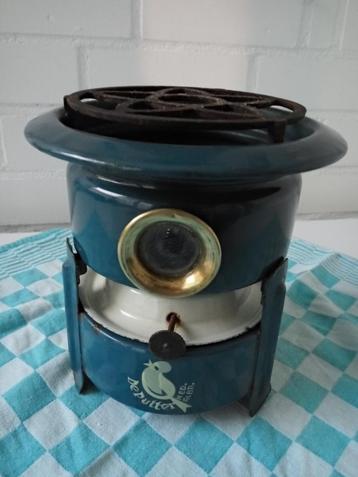 Petroleumstel blauw zg Puttertje 1 pits beschikbaar voor biedingen