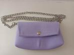 Paars lila met wit meisjes tasje , afneembare ketting, Ophalen of Verzenden, Gebruikt, Geen merk