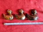 Messing beeldjes, 3 eendjes, Ophalen of Verzenden, Koper