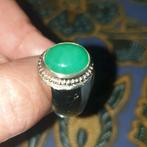 Indonesische steenring maat 18 batu Giok Indonesië, 18 tot 19, Ophalen of Verzenden, Zo goed als nieuw, Dame of Heer