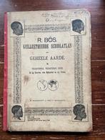 R. Bos Geïllustreerde schoolatlas der geheele aarde 1921, Gelezen, Bosatlas, Ophalen of Verzenden, Wereld