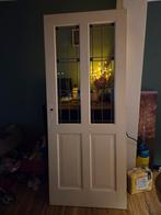 Binnen deur met glas en lood  83 x 201,5, Gebruikt, Binnendeur, Ophalen of Verzenden, Glas