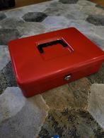 Rode geldkist, Verzamelen, Spaarpotten, Ophalen of Verzenden, Gebruikt, Metaal of Blik, Overige thema's