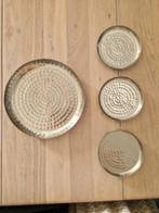 KERST : nog nieuwe zilverkleurige borden/schalen/plateaus, Ophalen of Verzenden, Nieuw
