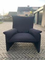Vintage Cassina Palmaria fauteuil, Huis en Inrichting, Ophalen of Verzenden, Zo goed als nieuw, 75 tot 100 cm, 50 tot 75 cm