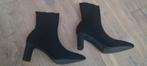 Zwarte sok (enkel)laarsjes, mt 38, zgan!, Ophalen of Verzenden, Zo goed als nieuw, Zwart