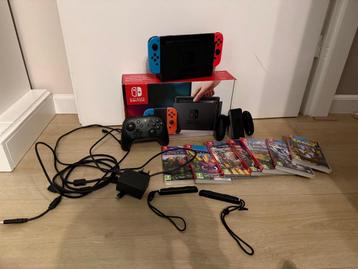 Nintendo Switch + 7 Games & Accessoires beschikbaar voor biedingen