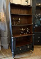 Klein antiek boekenkastje, oude boekenkast vintage kast VdlM, Ophalen, 100 tot 150 cm, 50 tot 100 cm, Zo goed als nieuw