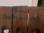 Charles Heidsieck Champagne Rek - Eikenhout, Huis en Inrichting, Gebruikt, Ophalen of Verzenden, Hout, 5 tot 15 flessen