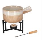 Fondue set taupe voor 2 personen Jens Living, Ophalen, Nieuw, Brander, Fondueset
