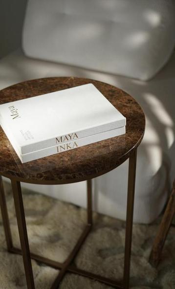 EMPERADOR DARK BROWN marmeren side table  | salontafel beschikbaar voor biedingen