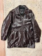 Zara leren jas - premium leather collectie bordeux, Kleding | Dames, Jassen | Winter, Ophalen of Verzenden, Zo goed als nieuw